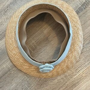 Scala Tan and with Blue now Women's Straw Hat